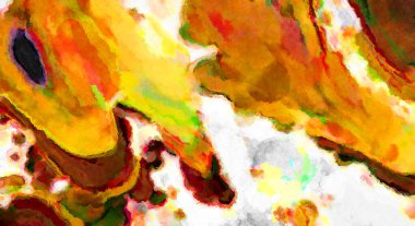 Modern fırça darbeleri. Poster, duvar sanatı, afiş, kart, kitap kapağı veya ambalaj için rahatlatıcı kompozisyonun yumuşak renkli çizimi. Pastel renklerle suluboya.