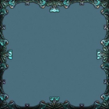 Çerçeve kağıdı. Kart, davetiye ya da albüm olarak harika bir kullanım. Fantezi 3D çizim arka planı. Zarif duvar kâğıdı. Metnin için şablon.