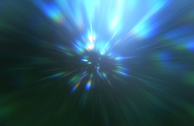 Parlak, canlı ve renkli duvar kağıtları. Parlayan parçacıkları ve çizgileri olan ışık patlaması yıldızı. Güzel soyut ışın arkaplanı.