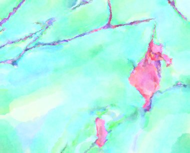 Modern fırça darbeleri. Poster, duvar sanatı, afiş, kart, kitap kapağı veya ambalaj için rahatlatıcı kompozisyonun yumuşak renkli çizimi. Pastel renklerle suluboya.