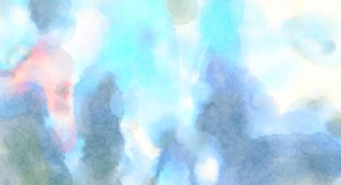 Modern fırça darbeleri. Poster, duvar sanatı, afiş, kart, kitap kapağı veya ambalaj için rahatlatıcı kompozisyonun yumuşak renkli çizimi. Pastel renklerle suluboya.