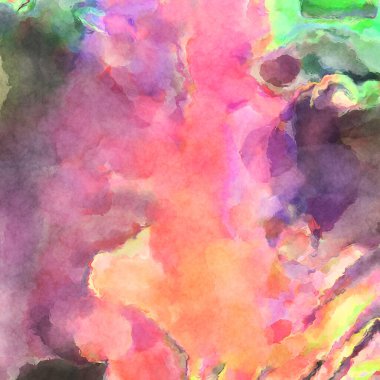 Modern fırça darbeleri. Poster, duvar sanatı, afiş, kart, kitap kapağı veya ambalaj için rahatlatıcı kompozisyonun yumuşak renkli çizimi. Pastel renklerle suluboya.