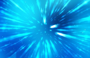 Parlak, canlı ve renkli duvar kağıtları. Parlayan parçacıkları ve çizgileri olan ışık patlaması yıldızı. Güzel soyut ışın arkaplanı.