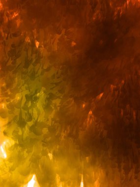 Vahşi ve büyük fırça darbeleri. Beyaz arka planda fırçalanmış soyut resim. Fırça darbesi ile boyanmış. Boya darbeleri. 2B Görüntü.