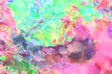 Modern fırça darbeleri. Poster, duvar sanatı, afiş, kart, kitap kapağı veya ambalaj için rahatlatıcı kompozisyonun yumuşak renkli çizimi. Pastel renklerle suluboya.