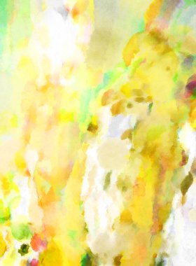 Modern fırça darbeleri. Poster, duvar sanatı, afiş, kart, kitap kapağı veya ambalaj için rahatlatıcı kompozisyonun yumuşak renkli çizimi. Pastel renklerle suluboya.