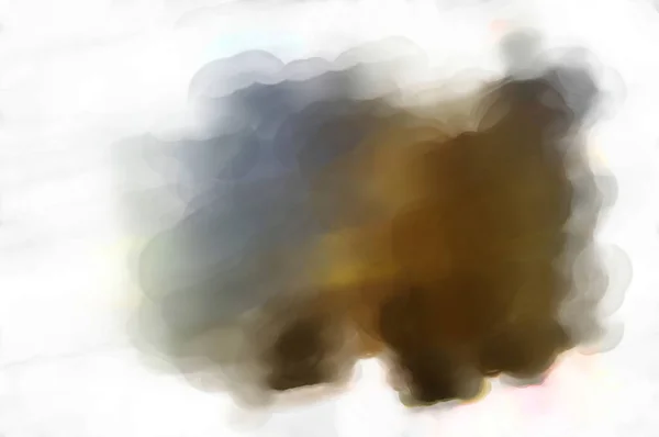 Abstrakt Färgglada Akvarell Ram Isolerad Vit Bakgrund Digital Konstmålning Borsta — Stockfoto