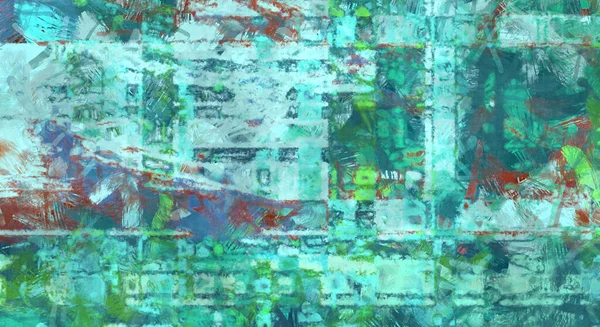 Chaos Muur Kunst Artistieke Levendige Kleurrijke Behang Chaotisch Schilderen Geborsteld — Stockfoto