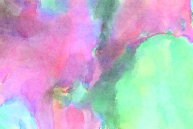 Modern fırça darbeleri. Poster, duvar sanatı, afiş, kart, kitap kapağı veya ambalaj için rahatlatıcı kompozisyonun yumuşak renkli çizimi. Pastel renklerle suluboya.