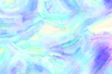 Modern fırça darbeleri. Poster, duvar sanatı, afiş, kart, kitap kapağı veya ambalaj için rahatlatıcı kompozisyonun yumuşak renkli çizimi. Pastel renklerle suluboya.