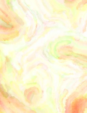 Modern fırça darbeleri. Poster, duvar sanatı, afiş, kart, kitap kapağı veya ambalaj için rahatlatıcı kompozisyonun yumuşak renkli çizimi. Pastel renklerle suluboya.