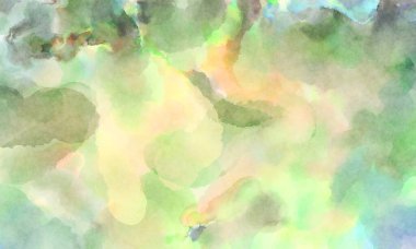 Modern fırça darbeleri. Poster, duvar sanatı, afiş, kart, kitap kapağı veya ambalaj için rahatlatıcı kompozisyonun yumuşak renkli çizimi. Pastel renklerle suluboya.