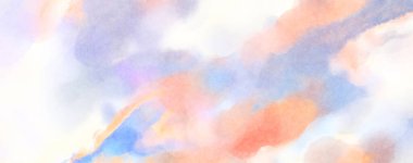 Modern fırça darbeleri. Poster, duvar sanatı, afiş, kart, kitap kapağı veya ambalaj için rahatlatıcı kompozisyonun yumuşak renkli çizimi. Pastel renklerle suluboya.