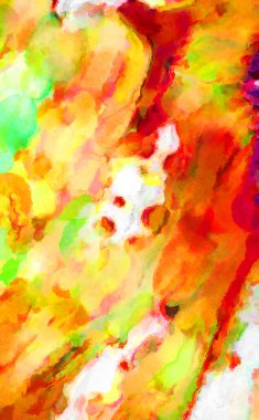 Modern fırça darbeleri. Poster, duvar sanatı, afiş, kart, kitap kapağı veya ambalaj için rahatlatıcı kompozisyonun yumuşak renkli çizimi. Pastel renklerle suluboya.