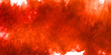 Vahşi ve büyük fırça darbeleri. Beyaz arka planda fırçalanmış soyut resim. Fırça darbesi ile boyanmış. Boya darbeleri. 2B Görüntü.