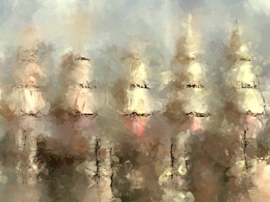 Tuval üzerinde etkileyici fırçalanmış resim. Soyut doku. 2D çizim. Geniş fırça darbeleri. Modern dijital sanat. Çağdaş fırça. Modern ifade. Popüler biçim boyanmış resim.