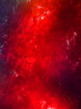 Vahşi ve büyük fırça darbeleri. Beyaz arka planda fırçalanmış soyut resim. Fırça darbesi ile boyanmış. Boya darbeleri. 2B Görüntü.