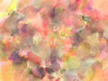 Modern fırça darbeleri. Poster, duvar sanatı, afiş, kart, kitap kapağı veya ambalaj için rahatlatıcı kompozisyonun yumuşak renkli çizimi. Pastel renklerle suluboya.