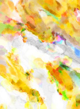 Modern fırça darbeleri. Poster, duvar sanatı, afiş, kart, kitap kapağı veya ambalaj için rahatlatıcı kompozisyonun yumuşak renkli çizimi. Pastel renklerle suluboya.