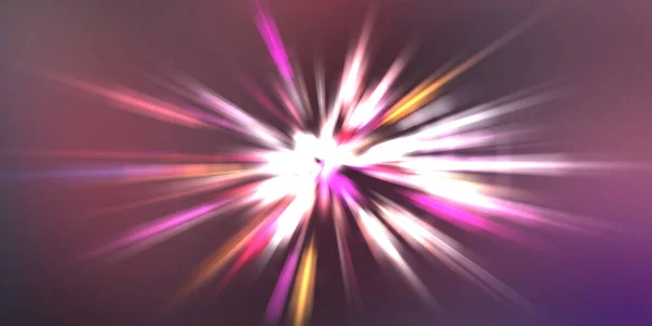光沢のある活気に満ちたカラフルな壁紙 輝く粒子と線で光爆発星 美しい抽象的な光線背景 — ストック写真