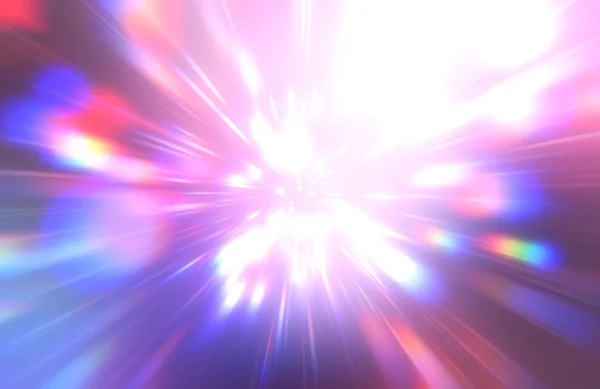 Papel Parede Vibrante Colorido Brilhante Estrela Explosão Luz Com Partículas — Fotografia de Stock