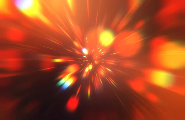 Glossy Vibrant Colorful Wallpaper Light Explosion Star Glowing Particles Lines — Stock Photo, Image