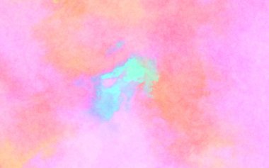 Modern fırça darbeleri. Poster, duvar sanatı, afiş, kart, kitap kapağı veya ambalaj için rahatlatıcı kompozisyonun yumuşak renkli çizimi. Pastel renklerle suluboya.