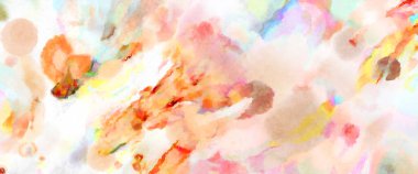 Modern fırça darbeleri. Poster, duvar sanatı, afiş, kart, kitap kapağı veya ambalaj için rahatlatıcı kompozisyonun yumuşak renkli çizimi. Pastel renklerle suluboya.