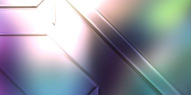 Üç boyutlu metalik panel dokusu. Renkli, parlak, soyut duvar kağıdı. Geometrik teknolojik parlak yansıtıcı arkaplan.