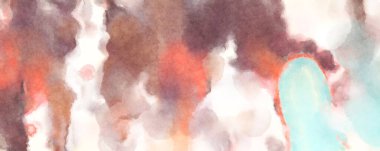 Modern fırça darbeleri. Poster, duvar sanatı, afiş, kart, kitap kapağı veya ambalaj için rahatlatıcı kompozisyonun yumuşak renkli çizimi. Pastel renklerle suluboya.