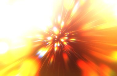 Parlak, canlı ve renkli duvar kağıtları. Parlayan parçacıkları ve çizgileri olan ışık patlaması yıldızı. Güzel soyut ışın arkaplanı.