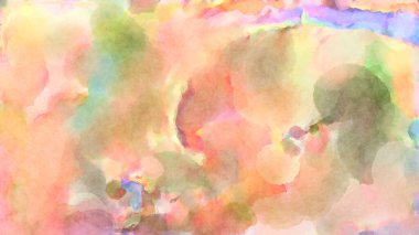 Modern fırça darbeleri. Poster, duvar sanatı, afiş, kart, kitap kapağı veya ambalaj için rahatlatıcı kompozisyonun yumuşak renkli çizimi. Pastel renklerle suluboya.