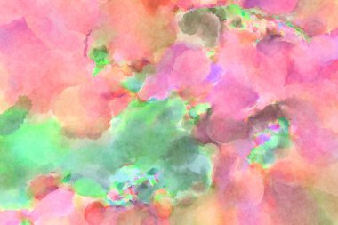 Modern fırça darbeleri. Poster, duvar sanatı, afiş, kart, kitap kapağı veya ambalaj için rahatlatıcı kompozisyonun yumuşak renkli çizimi. Pastel renklerle suluboya.