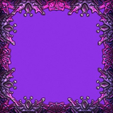 Çerçeve kağıdı. Kart, davetiye ya da albüm olarak harika bir kullanım. Fantezi 3D çizim arka planı. Zarif duvar kâğıdı. Metnin için şablon.