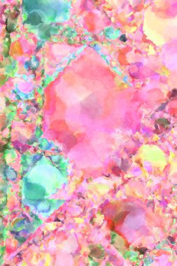 Modern fırça darbeleri. Poster, duvar sanatı, afiş, kart, kitap kapağı veya ambalaj için rahatlatıcı kompozisyonun yumuşak renkli çizimi. Pastel renklerle suluboya.