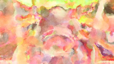 Modern fırça darbeleri. Poster, duvar sanatı, afiş, kart, kitap kapağı veya ambalaj için rahatlatıcı kompozisyonun yumuşak renkli çizimi. Pastel renklerle suluboya.