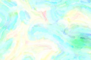 Modern fırça darbeleri. Poster, duvar sanatı, afiş, kart, kitap kapağı veya ambalaj için rahatlatıcı kompozisyonun yumuşak renkli çizimi. Pastel renklerle suluboya.