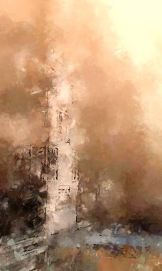 Tuval üzerinde etkileyici fırçalanmış resim. Soyut doku. 2D çizim. Geniş fırça darbeleri. Modern dijital sanat. Çağdaş fırça. Modern ifade. Popüler biçim boyanmış resim.