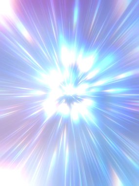 Parlak, canlı ve renkli duvar kağıtları. Parlayan parçacıkları ve çizgileri olan ışık patlaması yıldızı. Güzel soyut ışın arkaplanı.