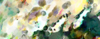 Modern fırça darbeleri. Poster, duvar sanatı, afiş, kart, kitap kapağı veya ambalaj için rahatlatıcı kompozisyonun yumuşak renkli çizimi. Pastel renklerle suluboya.