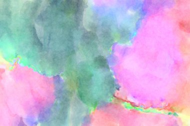 Modern fırça darbeleri. Poster, duvar sanatı, afiş, kart, kitap kapağı veya ambalaj için rahatlatıcı kompozisyonun yumuşak renkli çizimi. Pastel renklerle suluboya.