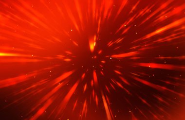 Parlak, canlı ve renkli duvar kağıtları. Parlayan parçacıkları ve çizgileri olan ışık patlaması yıldızı. Güzel soyut ışın arkaplanı.