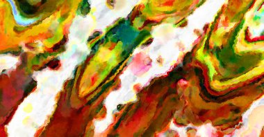 Modern fırça darbeleri. Poster, duvar sanatı, afiş, kart, kitap kapağı veya ambalaj için rahatlatıcı kompozisyonun yumuşak renkli çizimi. Pastel renklerle suluboya.