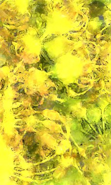 Tuval üzerinde etkileyici fırçalanmış resim. Soyut doku. 2D çizim. Geniş fırça darbeleri. Modern dijital sanat. Çağdaş fırça. Modern ifade. Popüler biçim boyanmış resim.