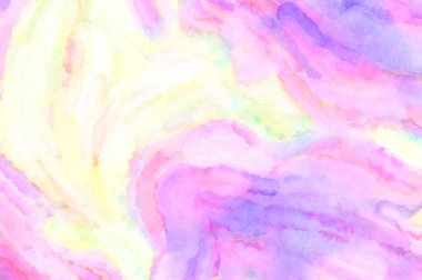 Modern fırça darbeleri. Poster, duvar sanatı, afiş, kart, kitap kapağı veya ambalaj için rahatlatıcı kompozisyonun yumuşak renkli çizimi. Pastel renklerle suluboya.