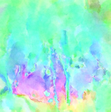 Modern fırça darbeleri. Poster, duvar sanatı, afiş, kart, kitap kapağı veya ambalaj için rahatlatıcı kompozisyonun yumuşak renkli çizimi. Pastel renklerle suluboya.