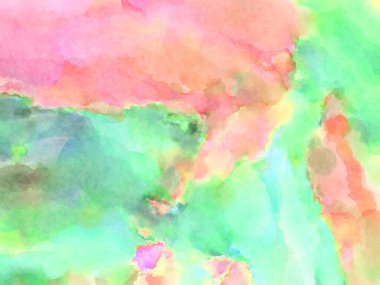 Modern fırça darbeleri. Poster, duvar sanatı, afiş, kart, kitap kapağı veya ambalaj için rahatlatıcı kompozisyonun yumuşak renkli çizimi. Pastel renklerle suluboya.