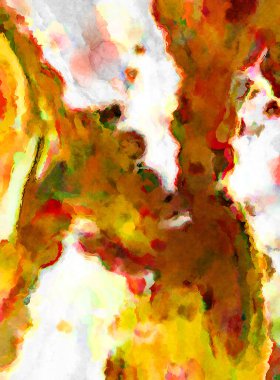 Modern fırça darbeleri. Poster, duvar sanatı, afiş, kart, kitap kapağı veya ambalaj için rahatlatıcı kompozisyonun yumuşak renkli çizimi. Pastel renklerle suluboya.