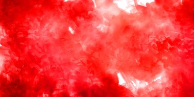 Vahşi ve büyük fırça darbeleri. Beyaz arka planda fırçalanmış soyut resim. Fırça darbesi ile boyanmış. Boya darbeleri. 2B Görüntü.