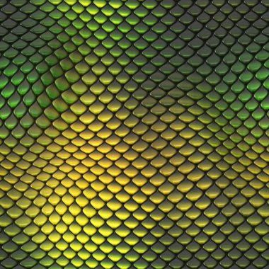 Kusursuz bir fantezi modeli. Sürüngen dokusu. Renkli ve canlı fayanslar. Egzotik fayanslı yüzey. Doğa baskısı.